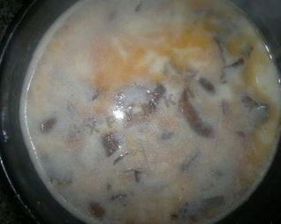 Молочный суп с рыжиками