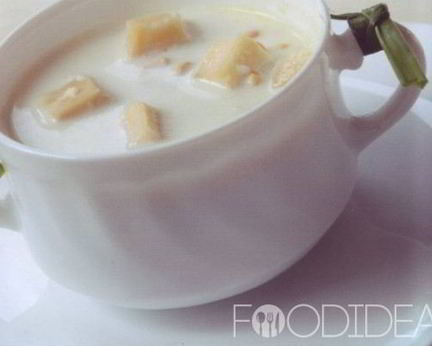 Молочный суп с сыром