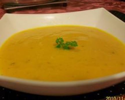 Молочный суп с тыквой