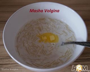 Молочный суп с вермишелью