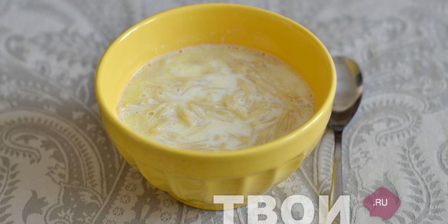 Рецепт молочного супа в мультиварке