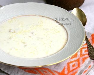 Молочный суп Затирка