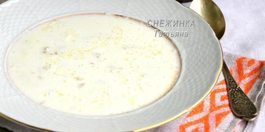 Рецепт молочного супа затирка
