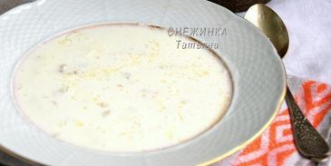 молочный суп затирка