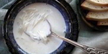 молочный вермишелевый суп