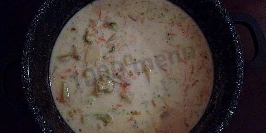 Рецепт овощного молочного супа