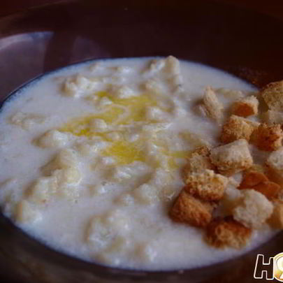 Суп молочный с цветной капустой