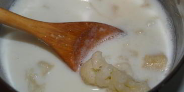 суп молочный с цветной капустой