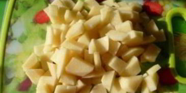 сырно-молочный суп с овощами