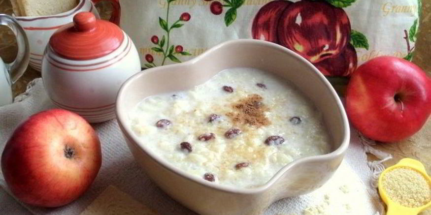 Рецепт ванильно-молочного суп с кускусом