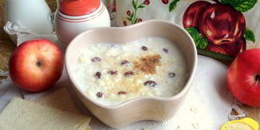 ванильно-молочный суп с кускусом