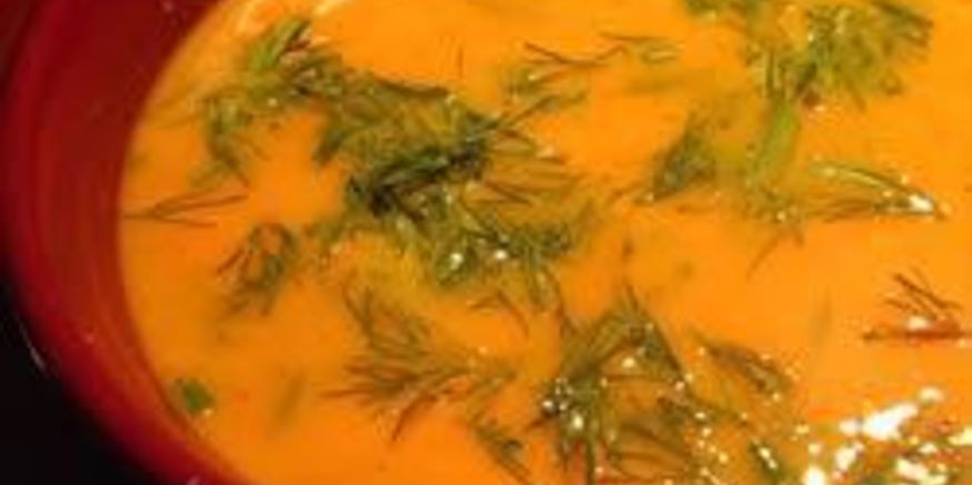 Рецепт морковного супа с укропом