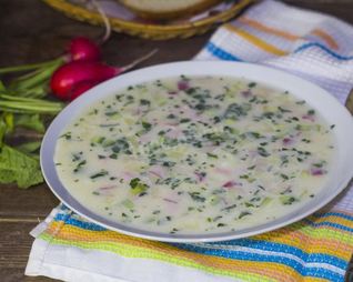 Классическая окрошка на квасе