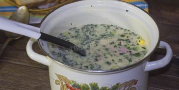 классическая окрошка на квасе