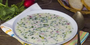 классическая окрошка на квасе