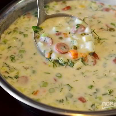 Окрошка классическая на кефире