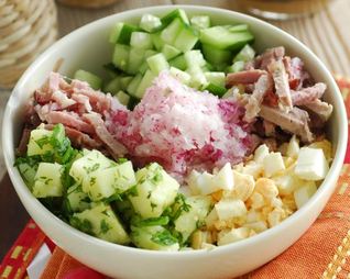 Окрошка мясная