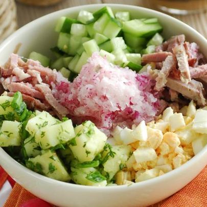 Окрошка мясная