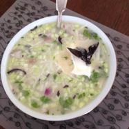 Рецепт Окрошки на белом квасе с редькой и горчицей