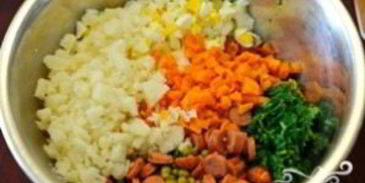 окрошка на кефире и минералке