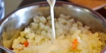 окрошка на кефире и минералке