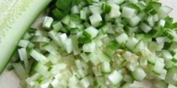 окрошка на кефире и минеральной воде