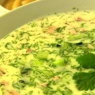 Рецепт Окрошки на кефире с горчицей