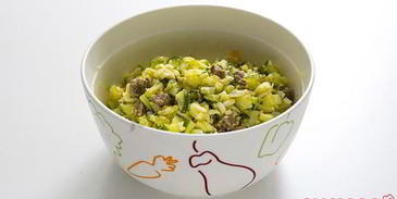 окрошка на кефире с говядиной