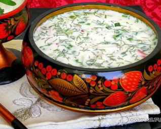 Окрошка на кефире