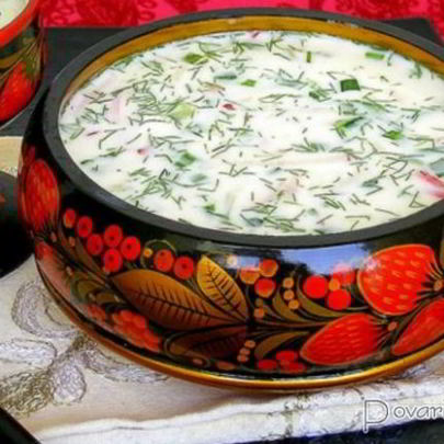 Окрошка на кефире