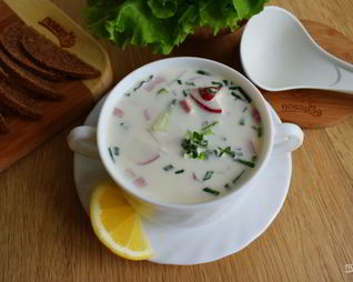 Окрошка на майонезе