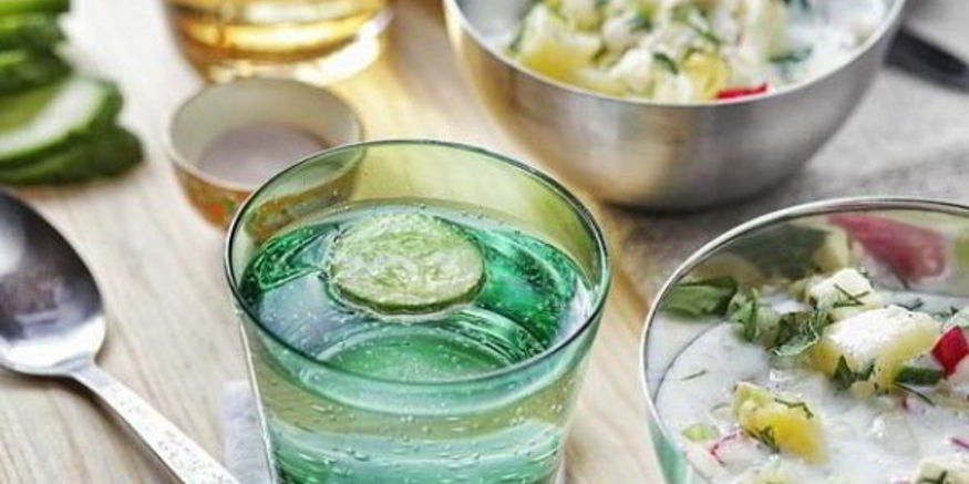 Рецепт окрошки на минералке