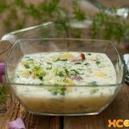 Рецепт Окрошки на сметане и минеральной воде