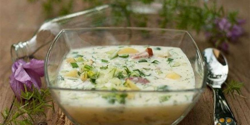 Рецепт окрошки на сметане и минеральной воде