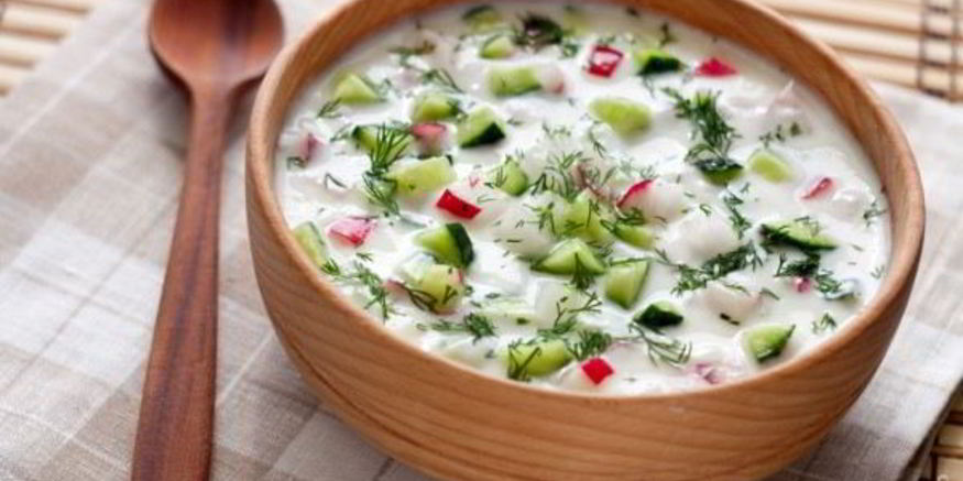 Рецепт окрошки на уксусе