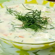 Рецепт Окрошки на воде с винным уксусом