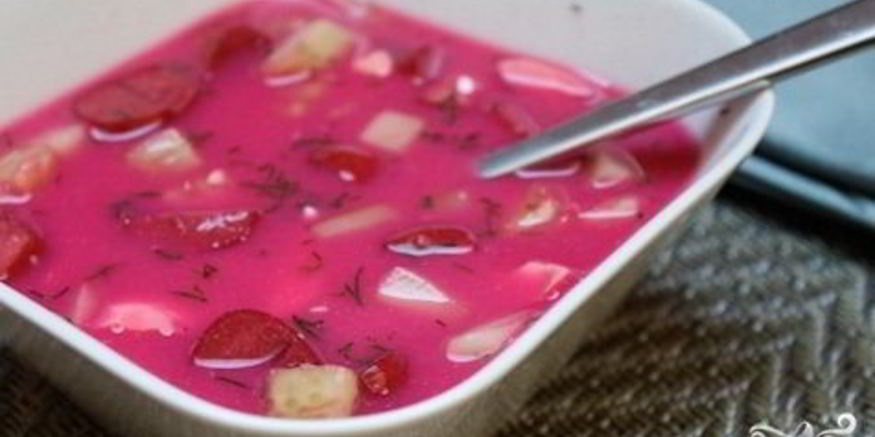 Рецепт окрошки на воде