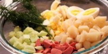 окрошка на воде