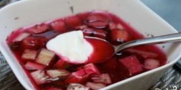 окрошка на воде