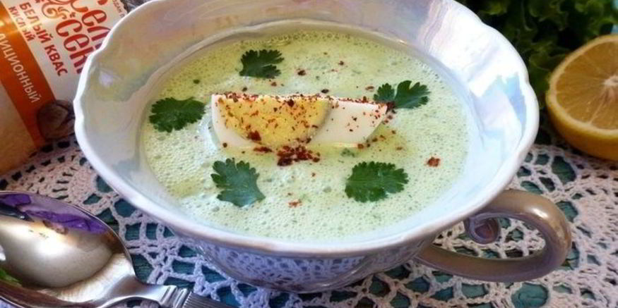 Рецепт окрошки по-болгарски с яйцами