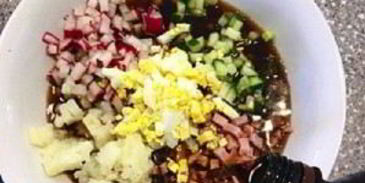 окрошка с квасом