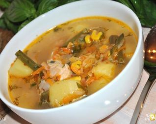 Куриный суп с овощами