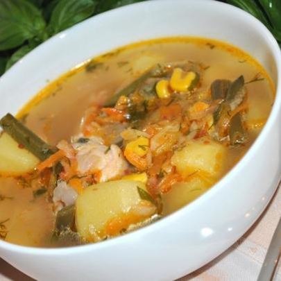 Куриный суп с овощами