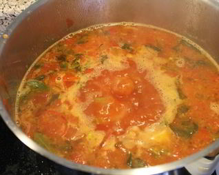 Летний овощной суп с фасолью