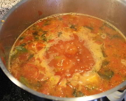 Летний овощной суп с фасолью