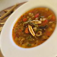 Рецепт Минестроне со спаржей и артишоками