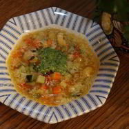 Рецепт Овощного итальянского супа с песто