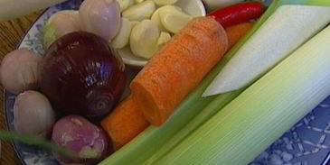 овощной итальянский суп с песто