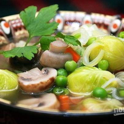 Овощной суп без картошки