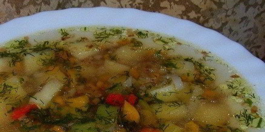 Рецепт овощного супа с гречневой крупой